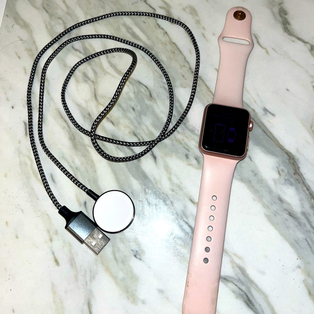 Rose Gold Apple Watch Used - Series 1 - Working!